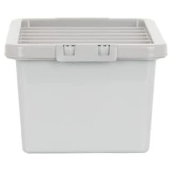 B&M Storage Box With Lid 11L - Graphite 10 B&M Storage Box With Lid 11L - Graphite -Household Product Store 377031 11l storage box grey