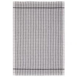 B&M Check Tea Towels - Black 3pk -Household Product Store 380307 3pk check tea towels black 3