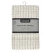 B&M Check Tea Towels - Sage 3pk -Household Product Store 380309 3pk check tea towels sage