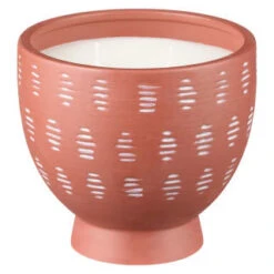 B&M Footed Terracotta Candle