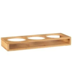 B&M Natural Home Glass Jars In Bamboo Stand 3pk 11 B&M Natural Home Glass Jars In Bamboo Stand 3pk -Household Product Store 380530 3pk natural home glass jars in bamboo stand 5