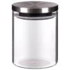 B&M Small Glass Cannister With Stainless Steel Lid
