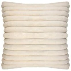 B&M Alaska Faux Fur Cushion - Cream