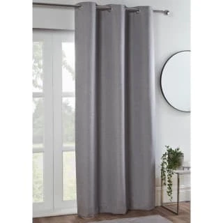 B&M Kent Woven Blackout Panel 54 X 86" - Grey 3 B&M Kent Woven Blackout Panel 54 X 86" - Grey