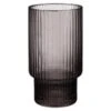 B&M Urban Paradise Smokey Ribbed Glass Tumbler - Grey -Household Product Store 380933 smoked grey ribbed tumbler