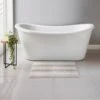 B&M Newbury Stripe Bath Mat 50 X 80cm - Neutral