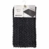 Retreat Knitted Bath Mat 50 X 80cm - Charcoal -Household Product Store 381567 retreat knitted bath mat black