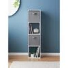 Lokken Tall 4 Cube Storage Unit With 2 Baskets - White -Household Product Store 383086 lokken tall 4 cube 2 baskets white