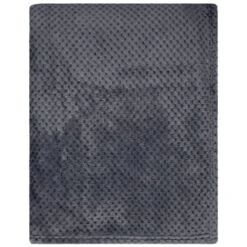 B&M Waffle Throw - Dark Slate 7 B&M Waffle Throw - Dark Slate -Household Product Store 383152 supersoft waffle throw dark slate 2