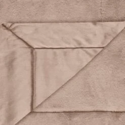 Heritage Collection Aspen Faux Fur Throw - Mink -Household Product Store 383183 aspen throw dark mink 3