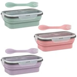 B&M Collapsible Lunch Box - Sage -Household Product Store 383522 collapsible lunch box 4