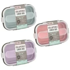 B&M Collapsible Lunch Box - Sage -Household Product Store 383522 collapsible lunch box group