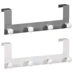 B&M Heavy Duty Overdoor Hooks - White -Household Product Store 383565 heavy duty overdoor hooks main