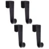 B&M Velvet Overdoor Hooks 4pk - Black -Household Product Store 383665 4 velvet non slip over door hooks black 2
