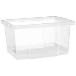 B&M Clear Storage Boxes With Lids 3pk 20L 9 B&M Clear Storage Boxes With Lids 3pk 20L -Household Product Store 384092 20l lidded box 3pk 2