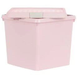 B&M Waffle Clip Box Storage Cube 14L - Dusty Pink -Household Product Store 384965 dusky pink 14l waffle clip box cube 3