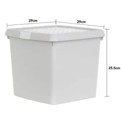 B&M Waffle Clip Box Storage Cube 14L - Grey -Household Product Store 384966 grey 14l waffle clip box cube 3