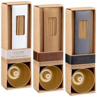 B&M Unwind Incense Sticks & Holder - Ylang Ylang, Rose, Patchouli 5 B&M Unwind Incense Sticks & Holder - Ylang Ylang, Rose, Patchouli - Image 3