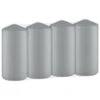 Grey Pillar Candles 4pk -Household Product Store 387750 4 pack grey pillar candles 2