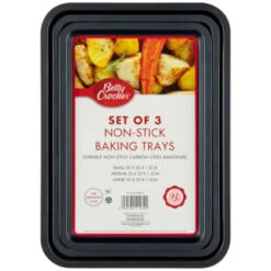 Betty Crocker Non-Stick Baking Tray Set 3pc