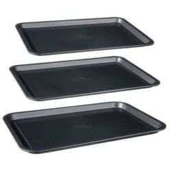 Betty Crocker Non-Stick Baking Tray Set 3pc -Household Product Store 388523 set of 3 non stick baking trays group 2