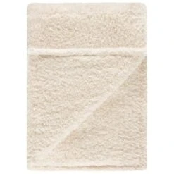 Simply Everyday Teddy Rolled Throw - Cream -Household Product Store 388689 simply teddy rolled throw cream 2