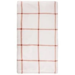 B&M Winston Check Sherpa Throw - White -Household Product Store 388854 winston check throw with sherpa 2