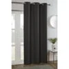B&M Kent Woven Eyelet Blackout Panel 54 X 86" - Charcoal -Household Product Store 388869 kent blackout woven panel charcoal