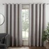 B&M Colorado Hopsack Fully Lined Silver Eyelet Curtains 46 X 54" -Household Product Store 388889 388890 388891 388892 388894 colorado eyelet curtain silver