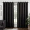 B&M Colorado Hopsack Fully Lined Black Eyelet Curtains 66 X 72" -Household Product Store 388900 388901 388902 388903 388904 colorado eyelet curtain black
