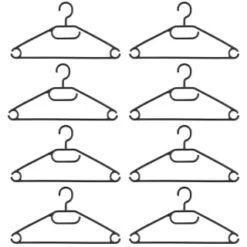 B&M Swivel Hook Hangers 8pk - Black 7 B&M Swivel Hook Hangers 8pk - Black -Household Product Store 389262 home organisation 8pk swivel hook hangers black 2