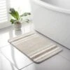 Stripe Memory Foam Bath Mat 50 X 80cm - Neutral 1 Stripe Memory Foam Bath Mat 50 X 80cm - Neutral -Household Product Store 389617 neutral stripe noodle memory foam bath mat 4