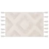 B&M Diamond Flatweave Bath Mat - Cream -Household Product Store 389627 mink diamond flatweave bathmat cream