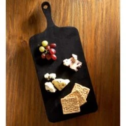 B&M Urban Paradise Black Pine Wood Serve Board -Household Product Store 390146 black pine wood serve board with serving handle 5