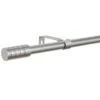 B&M Small Silver Barrel Curtain Pole 122-213cm -Household Product Store 390193 silver small barrel pole 3