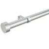 B&M Shiny Nickle Stud End Curtain Pole 120 - 220cm