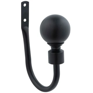 B&M Matt Black Orb Curtain Hold Backs 2pk 4 B&M Matt Black Orb Curtain Hold Backs 2pk - Image 2
