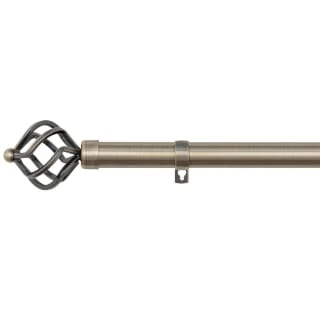 B&M Antique Brass Mace Curtain Pole 120 - 220cm 4 B&M Antique Brass Mace Curtain Pole 120 - 220cm - Image 2