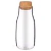B&M Small Glass Carafe With Cork Lid -Household Product Store 390359 small glass carafe