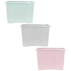 B&M Storage Box With Lid 80L - Sage 11 B&M Storage Box With Lid 80L - Sage -Household Product Store 391381 391383 391384 80l storage box and lid group 1