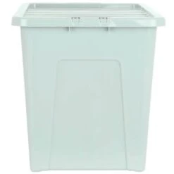 B&M Storage Box With Lid 80L - Sage 10 B&M Storage Box With Lid 80L - Sage -Household Product Store 391384 sage 80l storage box and lid 2