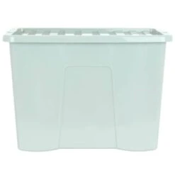 B&M Storage Box With Lid 80L - Sage 9 B&M Storage Box With Lid 80L - Sage -Household Product Store 391384 sage 80l storage box and lid