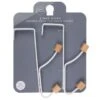 B&M Wood Double Over The Door Hooks 2pk -Household Product Store 393905 2pk wood double over the door hooks