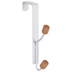 B&M Wood Double Over The Door Hooks 2pk -Household Product Store 393905 2pk wood double over the door hooks 3