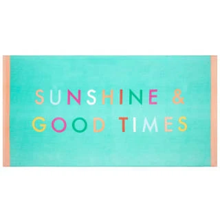 B&M Adult's Beach Towel - Sunshine & Good Times 3 B&M Adult's Beach Towel - Sunshine & Good Times