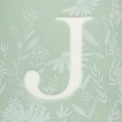 B&M Floral Alphabet Mug (Assorted) -Household Product Store 394397 floral alphabet mug green j 2