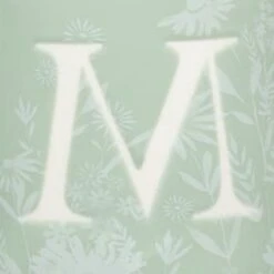 B&M Floral Alphabet Mug (Assorted) -Household Product Store 394397 floral alphabet mug green m 2