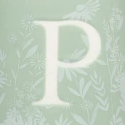 B&M Floral Alphabet Mug (Assorted) -Household Product Store 394402 floral alphapet mug green p 2