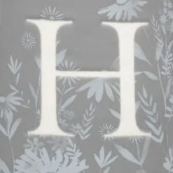 B&M Floral Alphabet Mug (Assorted) -Household Product Store 394402 floral alphapet mug grey h 2