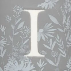 B&M Floral Alphabet Mug (Assorted) -Household Product Store 394402 floral alphapet mug grey i 2